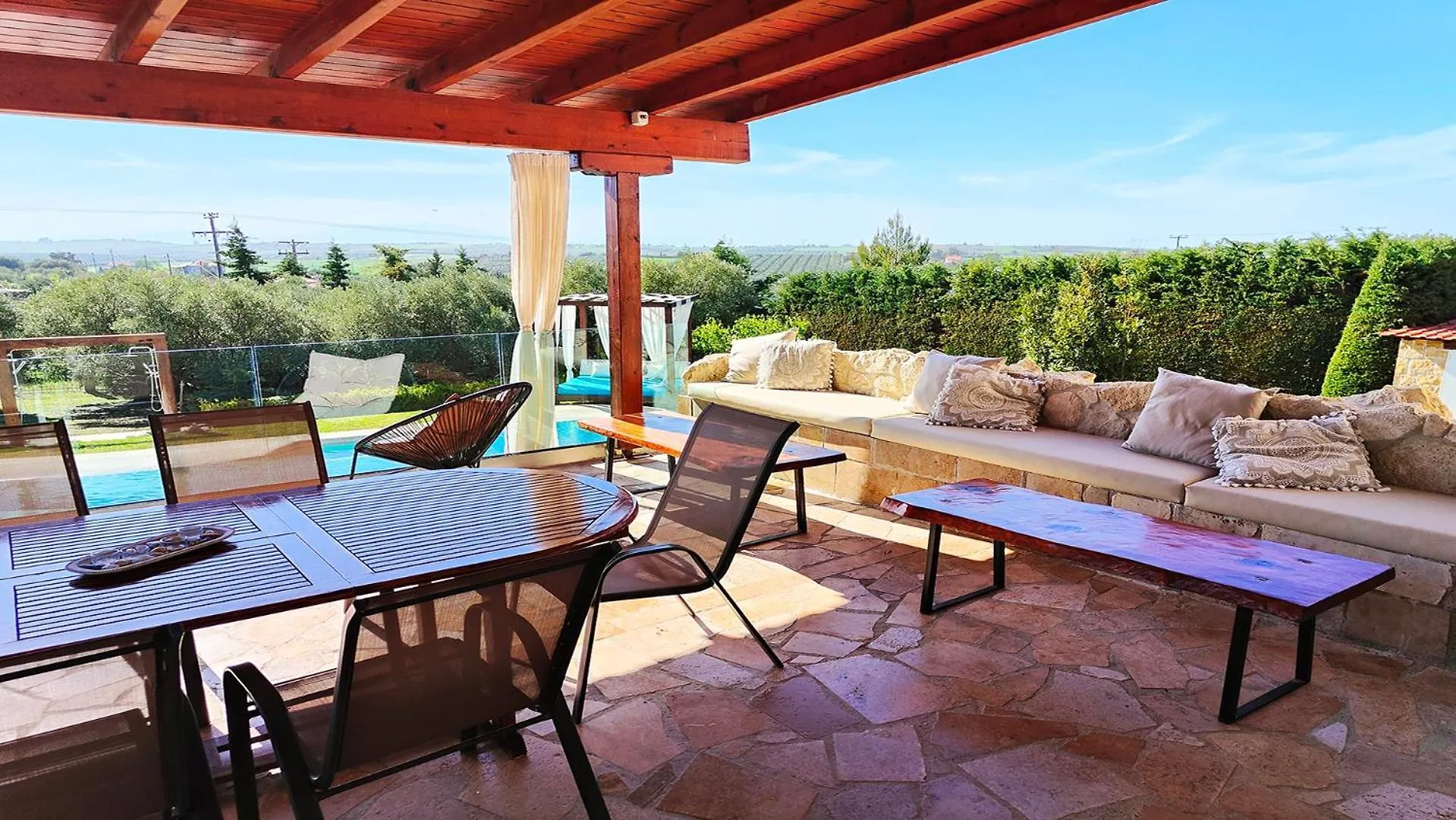 Villa Traditional Estate Heated Pool&Garden, 5 bedrooms Metokhion Patriotikon